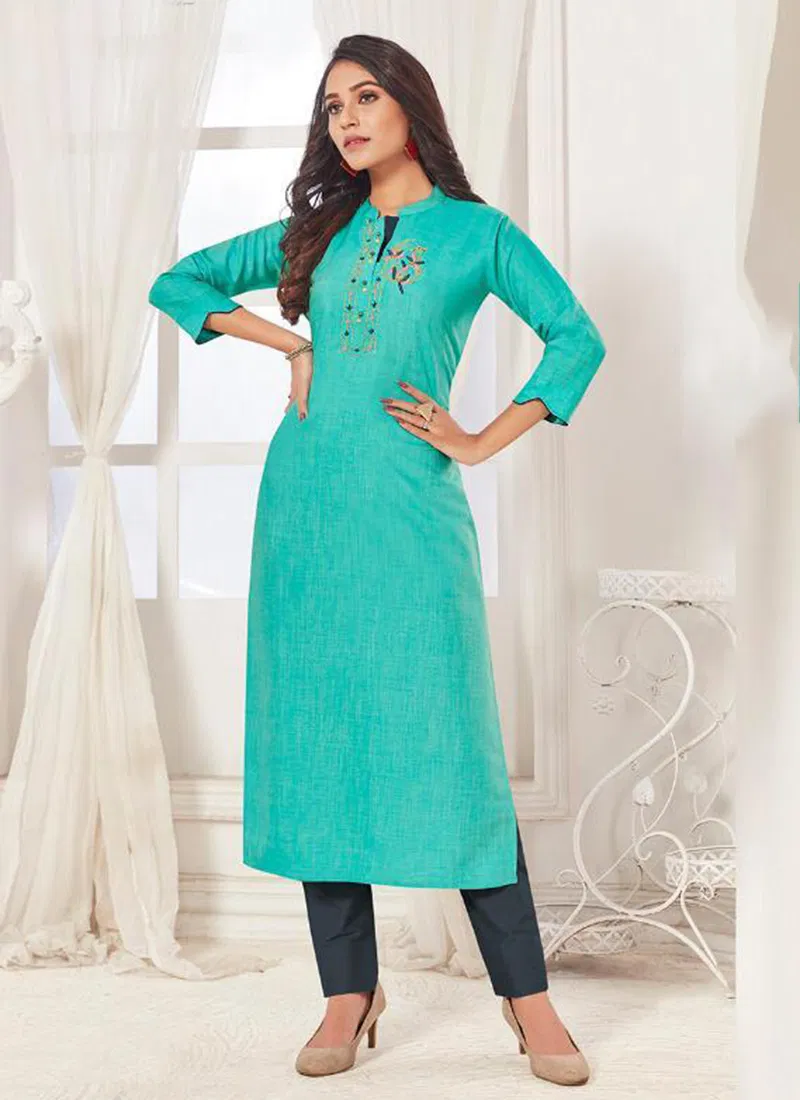 Femista Linen Latest Office Wear Kurti Collection 1001-1008